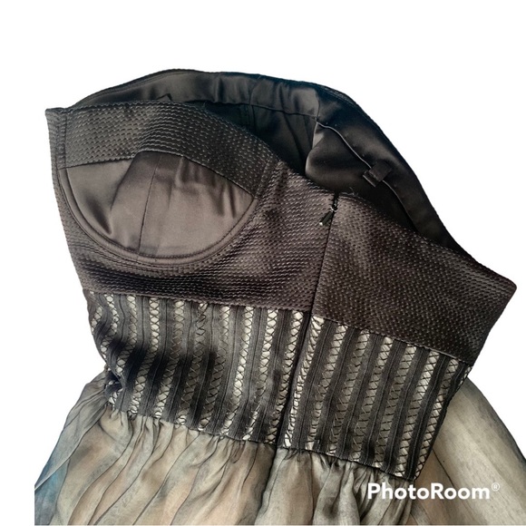 Vera Wang Lavender Label Silk Blend Strapless Corset Mini Dress - Picture 7 of 16